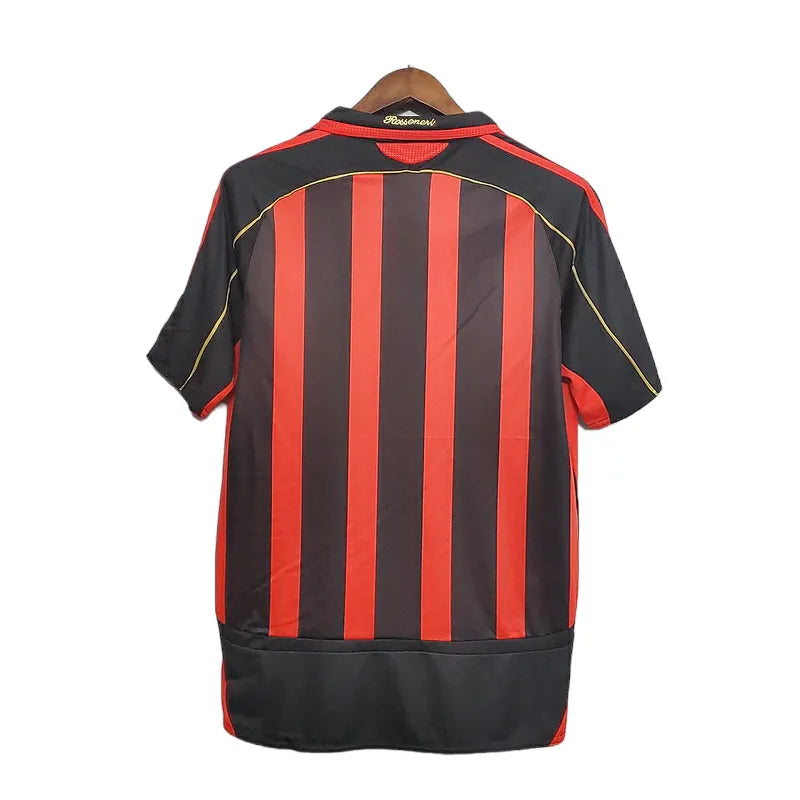 Camisa Retrô Milan 2006/2007 - Adidas Masculina - Vermelha e preta