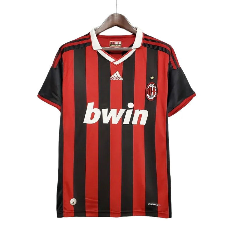 Camisa Retrô AC Milan 2009/2010 - Masculina Adidas - Vermelha e preta