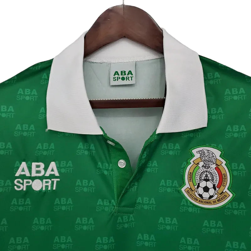 Camisa Seleção do México Retrô 1995 Verde - Aba Sport