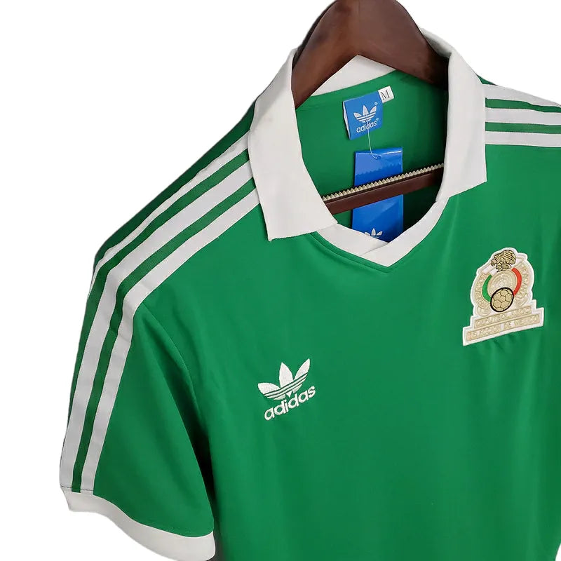 Camisa Seleção do México Retrô 1986 Verde - Adidas