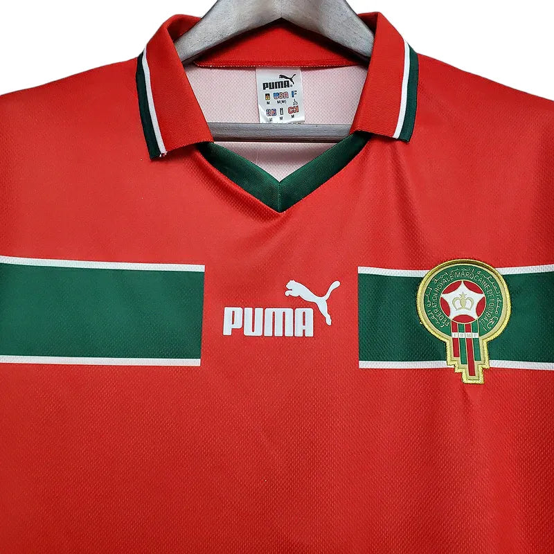 Camisa Marrocos Retrô 1998 Vermelha e Verde - Puma