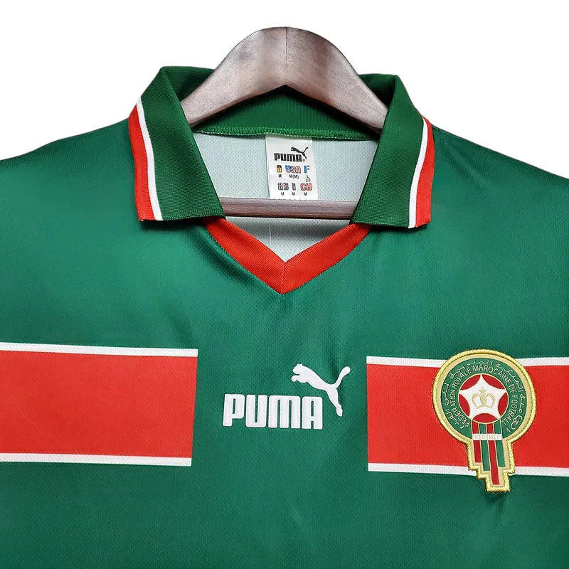 Camisa Marrocos Retrô 1998 Verde e Vermelha - Puma