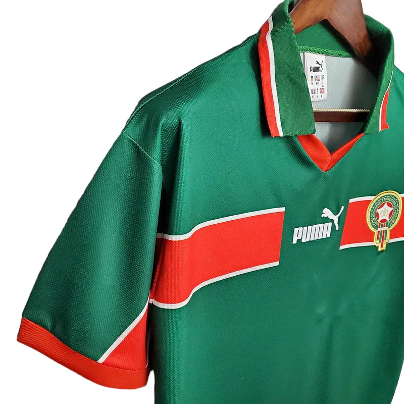 Camisa Marrocos Retrô 1998 Verde e Vermelha - Puma