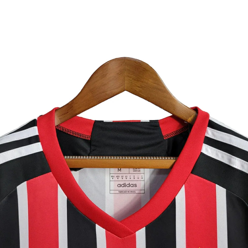 Camisa São Paulo II 23/24 - Torcedor Adidas Feminina - Vermelha e preta