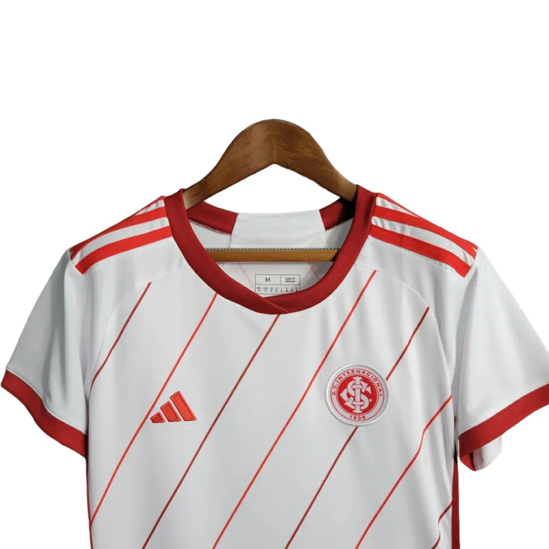 Camisa Internacional II 23/24 - Torcedor Adidas Feminina - Branca com detalhes em vermelho