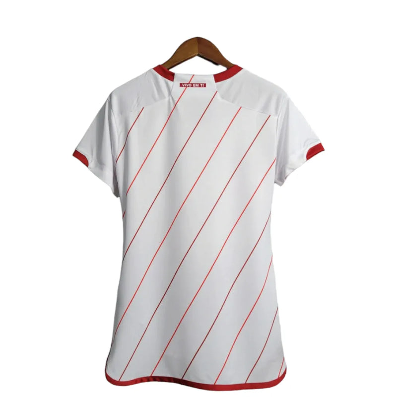 Camisa Internacional II 23/24 - Torcedor Adidas Feminina - Branca com detalhes em vermelho