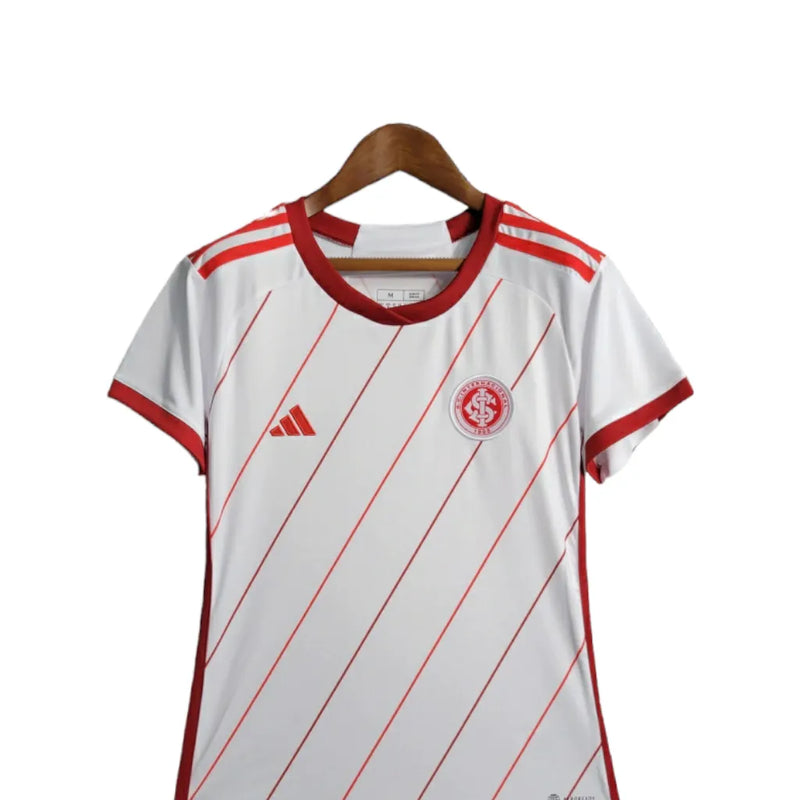 Camisa Internacional II 23/24 - Torcedor Adidas Feminina - Branca com detalhes em vermelho