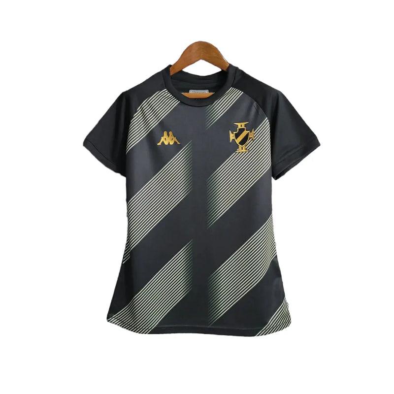 Camisa Vasco da Gama Treino 23/24 - Torcedor Kappa Feminina - Preta