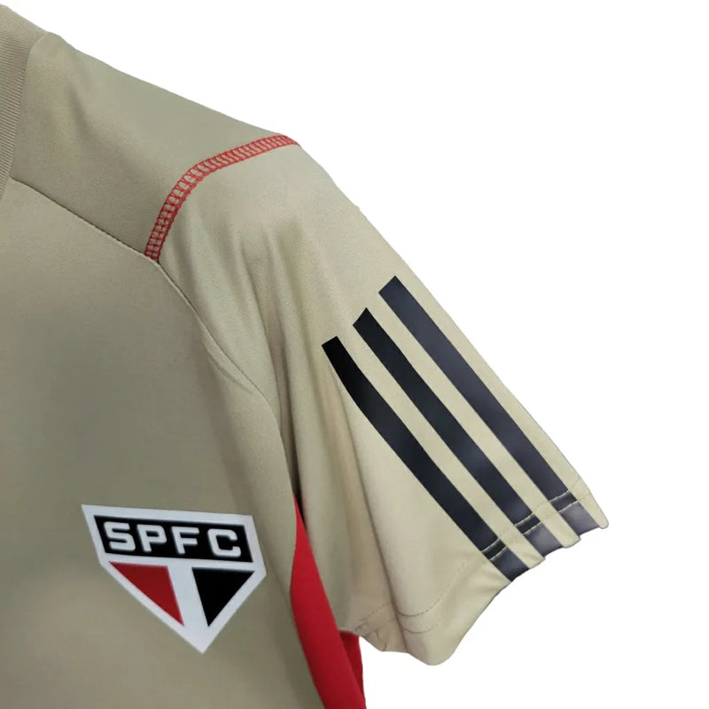 Camisa São Paulo Treino 23/24 - Torcedor Adidas Feminina - Bege