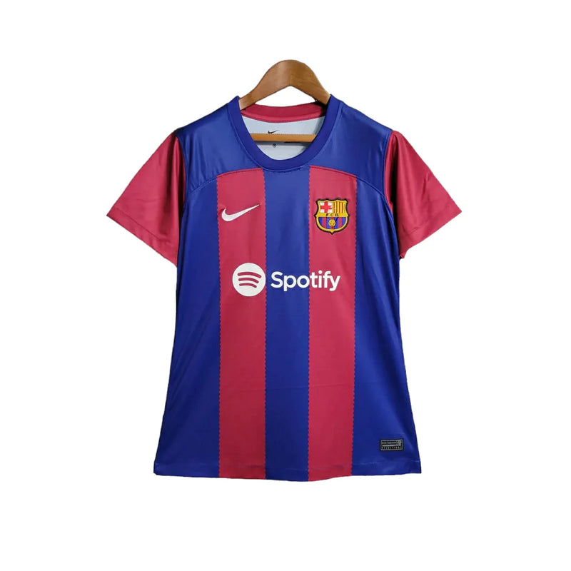 Camisa Barcelona I 23/24 - Feminina Nike - Azul e Grená