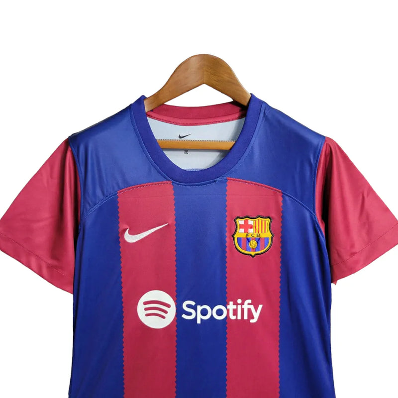 Camisa Barcelona I 23/24 - Feminina Nike - Azul e Grená