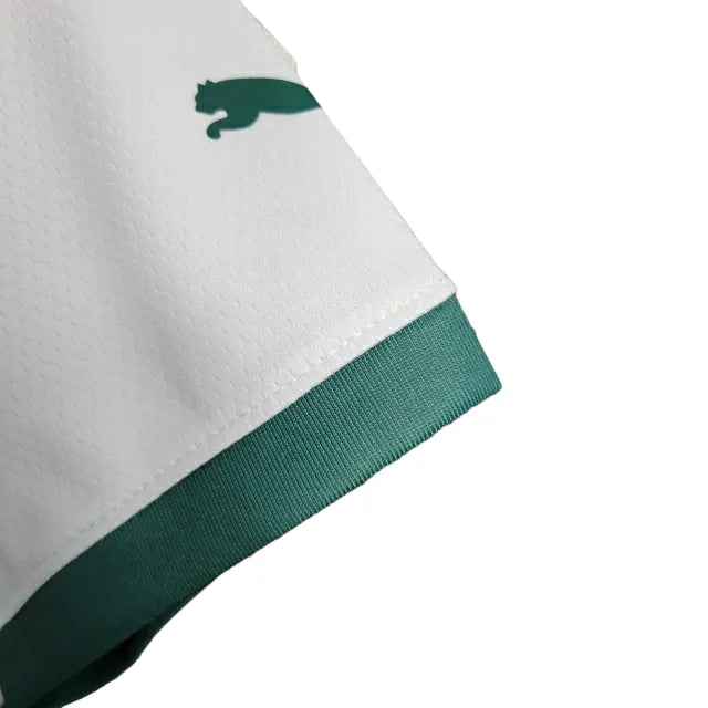 Camisa Palmeiras II 23/24 - Torcedor Puma Feminina - Branca com detalhes em verde