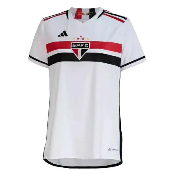 Camisa São Paulo I 23/24 - Torcedor Adidas Feminina - Branca