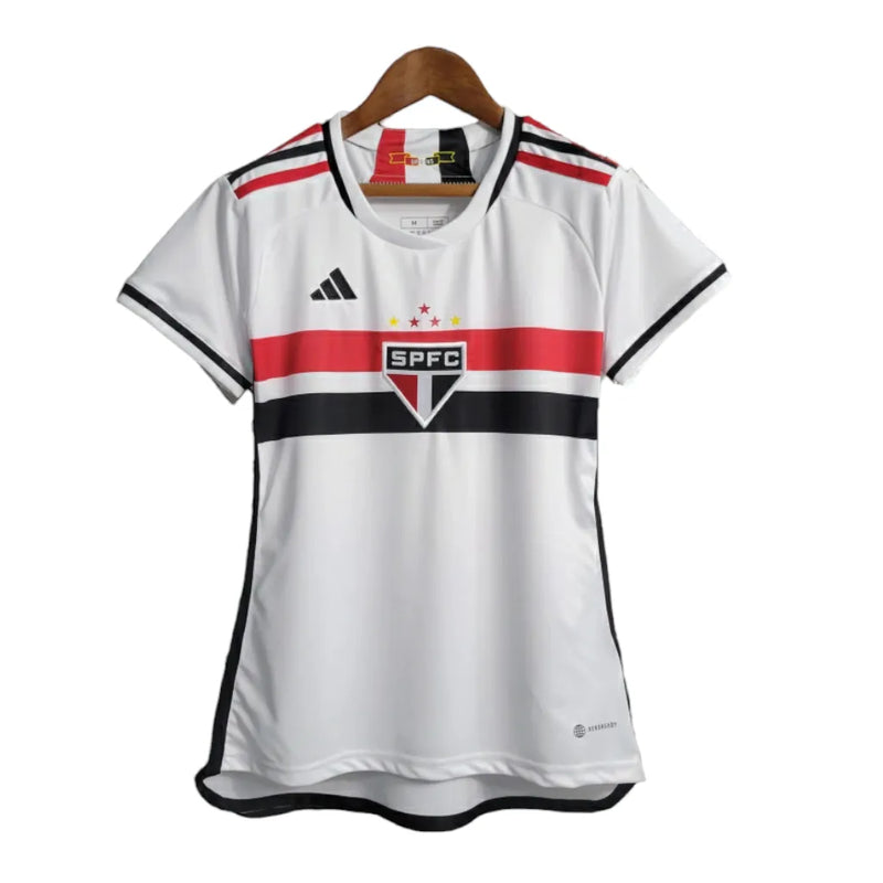 Camisa São Paulo I 23/24 - Torcedor Adidas Feminina - Branca