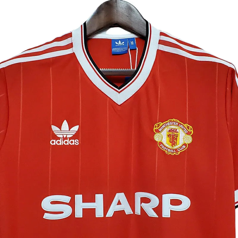 Camisa Manchester United Retrô 1983/1984 Vermelha - Adidas