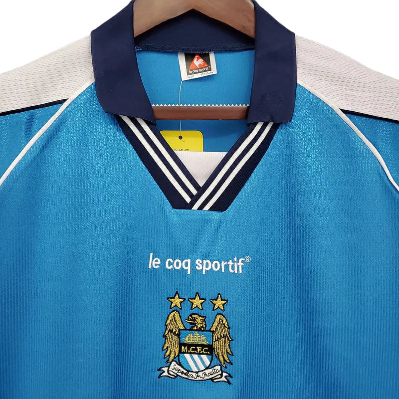 Camisa Manchester City Retrô 1999/2001 Azul