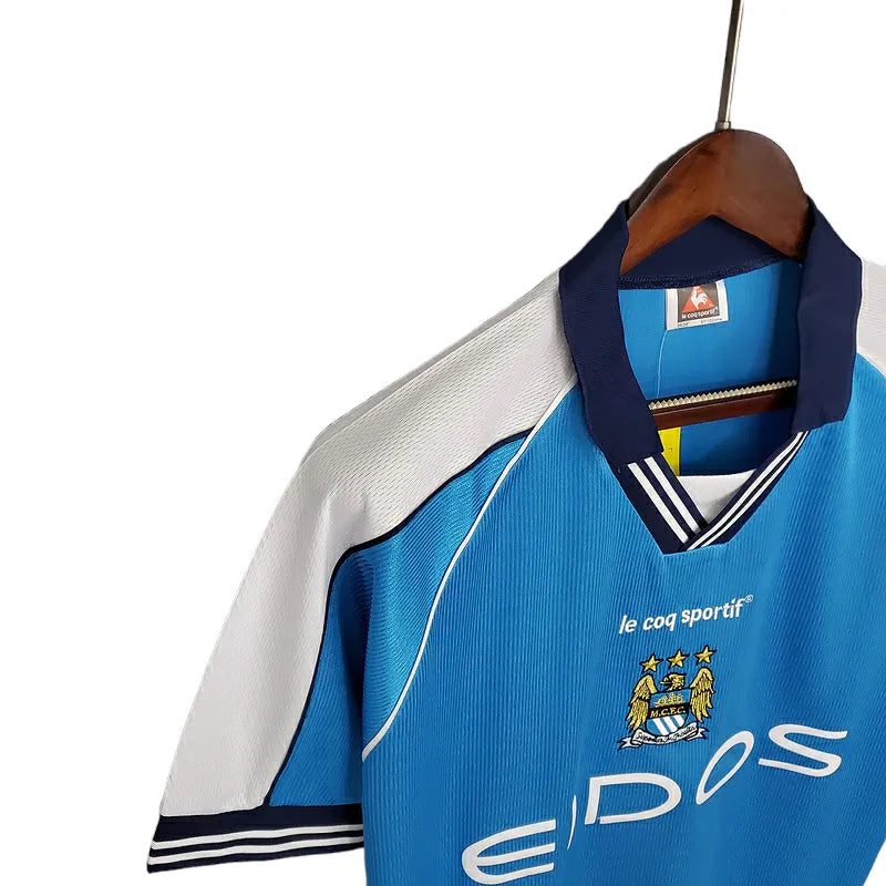 Camisa Manchester City Retrô 1999/2001 Azul