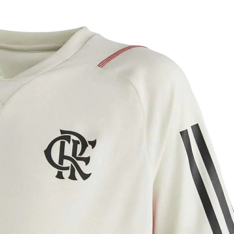 Camisa Flamengo Treino 23/24 Torcedor Adidas Masculina - Branco