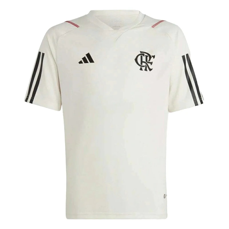 Camisa Flamengo Treino 23/24 Torcedor Adidas Masculina - Branco