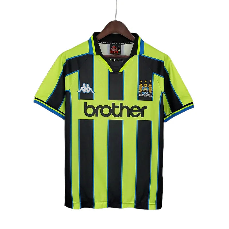 Camisa Manchester City Retrô 1998/1999 Amarela e Preta - Rappa