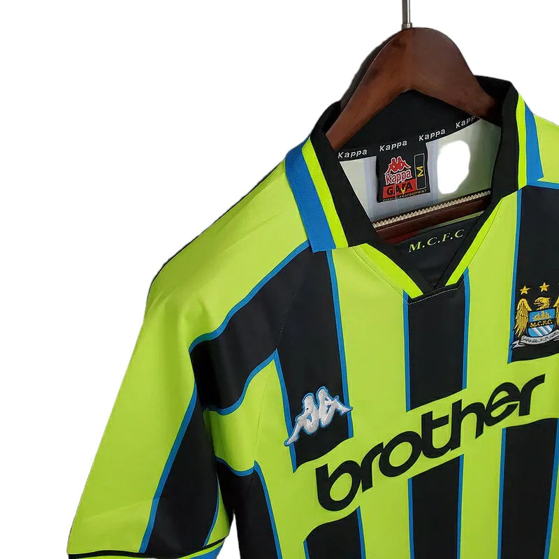 Camisa Manchester City Retrô 1998/1999 Amarela e Preta - Rappa