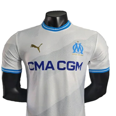 Camisa Olympique Marseille Home 23/24 Jogador Puma Masculina - Branco