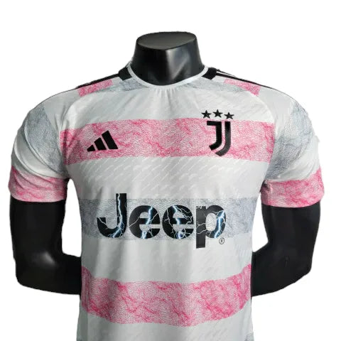 Camisa Juventus II 23/24 - Jogador Adidas Masculina - Branca e rosa