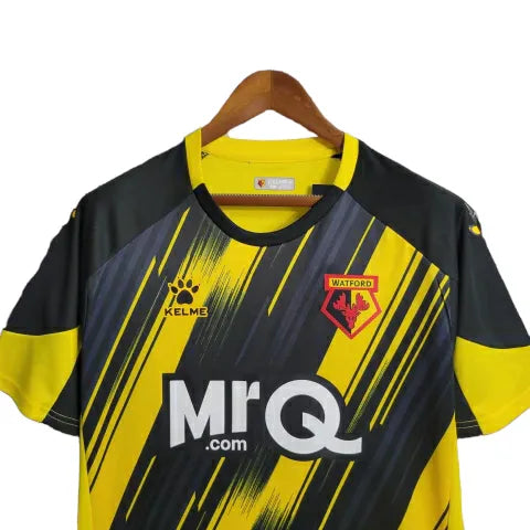 Camisa Watford Home 23/24 - Torcedor Kelme Masculina - Amarelo e Preto