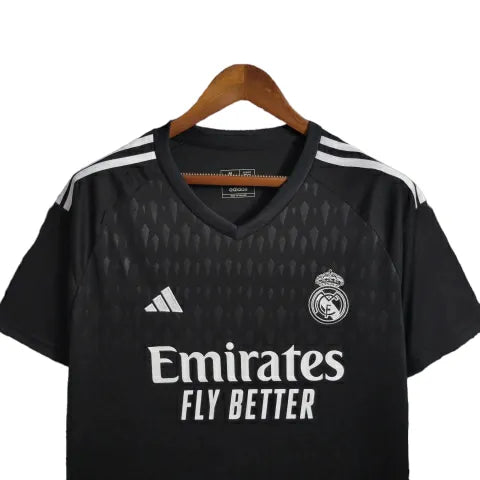 Camisa Real Madrid Goleiro 23/24 - Torcedor Adidas Masculina - Preto