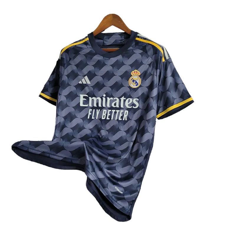 Camisa Real Madrid Away 23/24 - Torcedor Adidas Masculina - Cinza