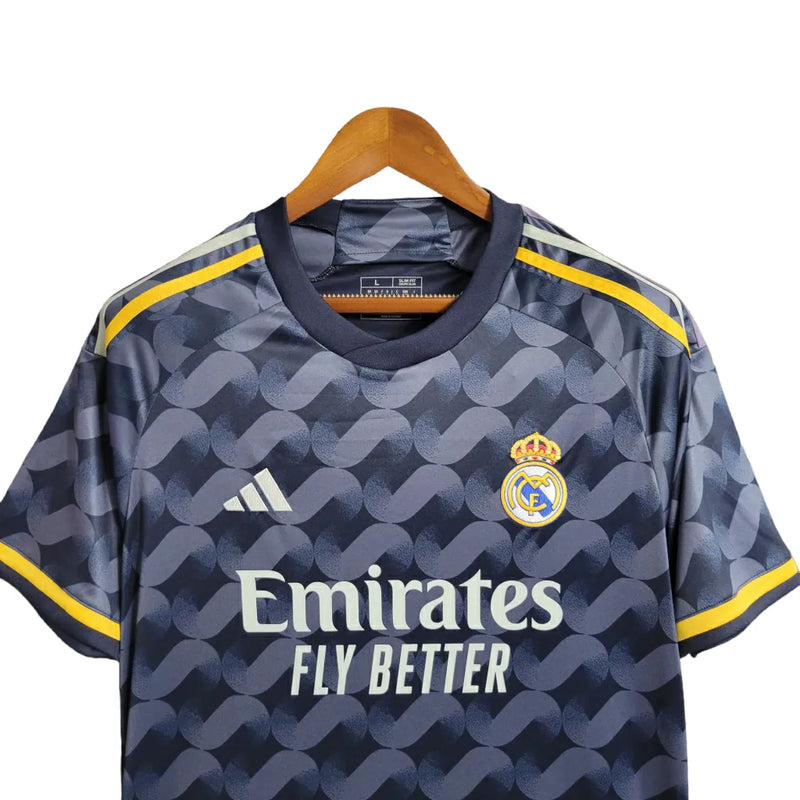 Camisa Real Madrid Away 23/24 - Torcedor Adidas Masculina - Cinza