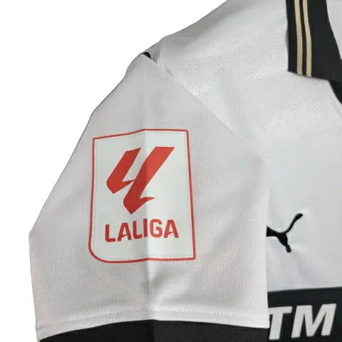 Camisa Valencia Home 23/24 - Torcedor Puma Masculina - Branco