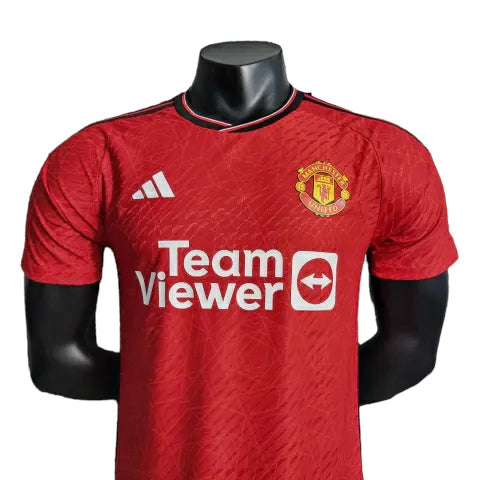 Camisa Manchester United I 23/24 Jogador Adidas Masculina - Vermelho