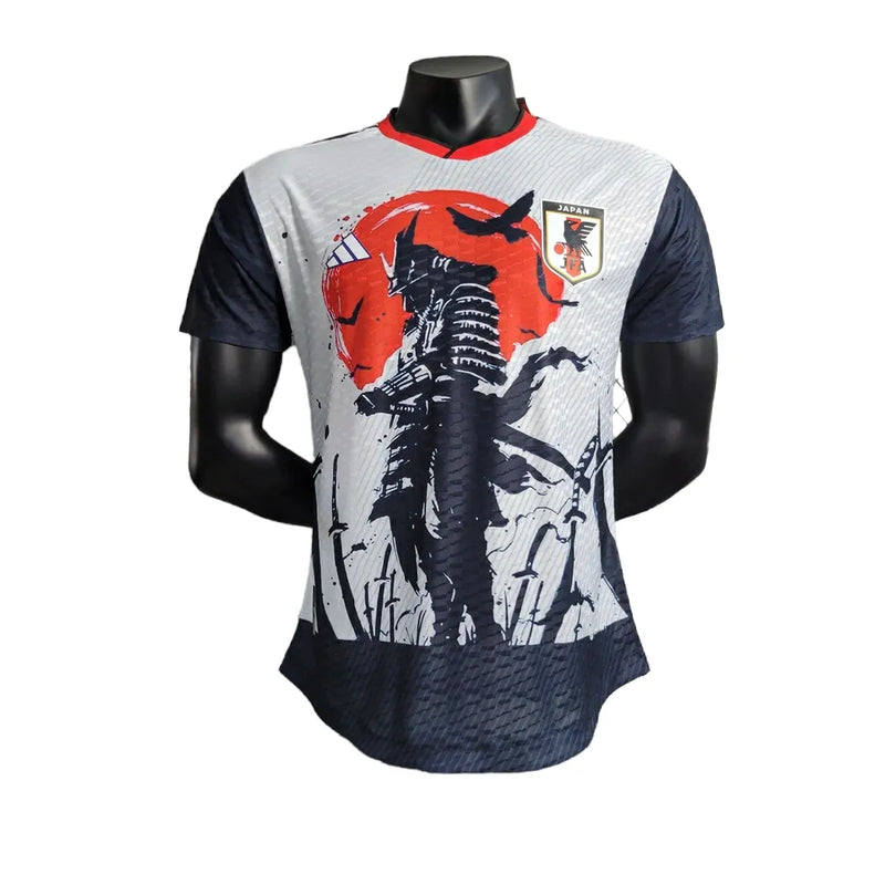 Camisa Japão Samurai 23/24 - Jogador Adidas Masculina - Branca com detalhes em preto e vermelho