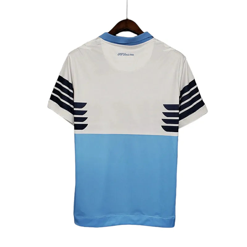 Camisa Retrô Lazio 2014 - Macron Masculina - Azul e branca