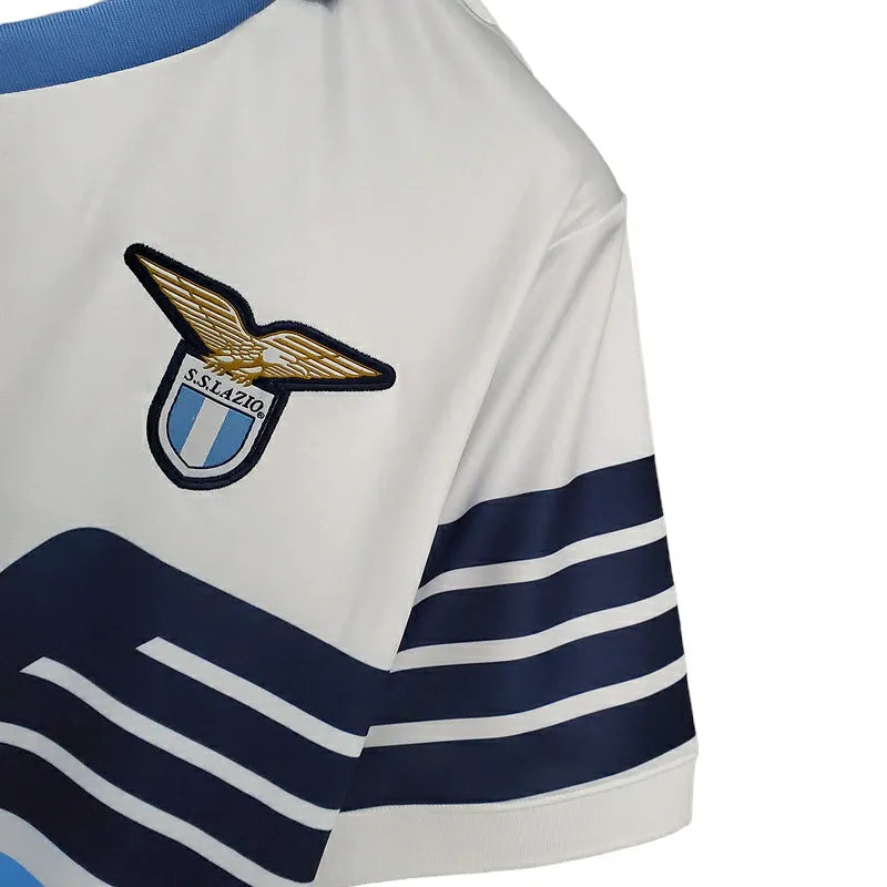 Camisa Retrô Lazio 2014 - Macron Masculina - Azul e branca