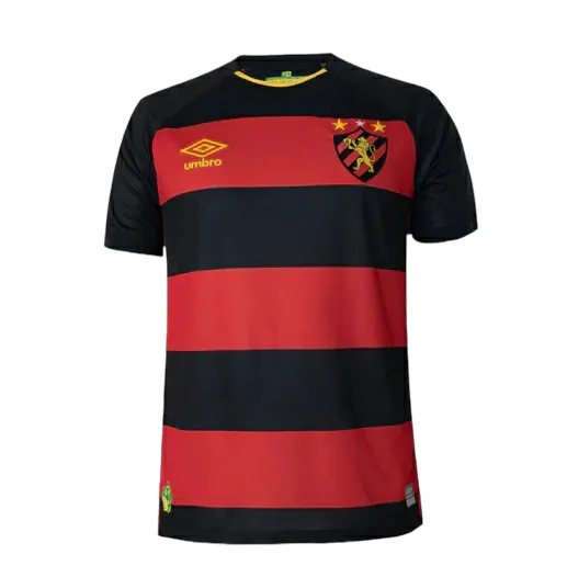 Camisa Sport Recife I 23/24 - Torcedor Umbro Masculina - Vermelho e Preto