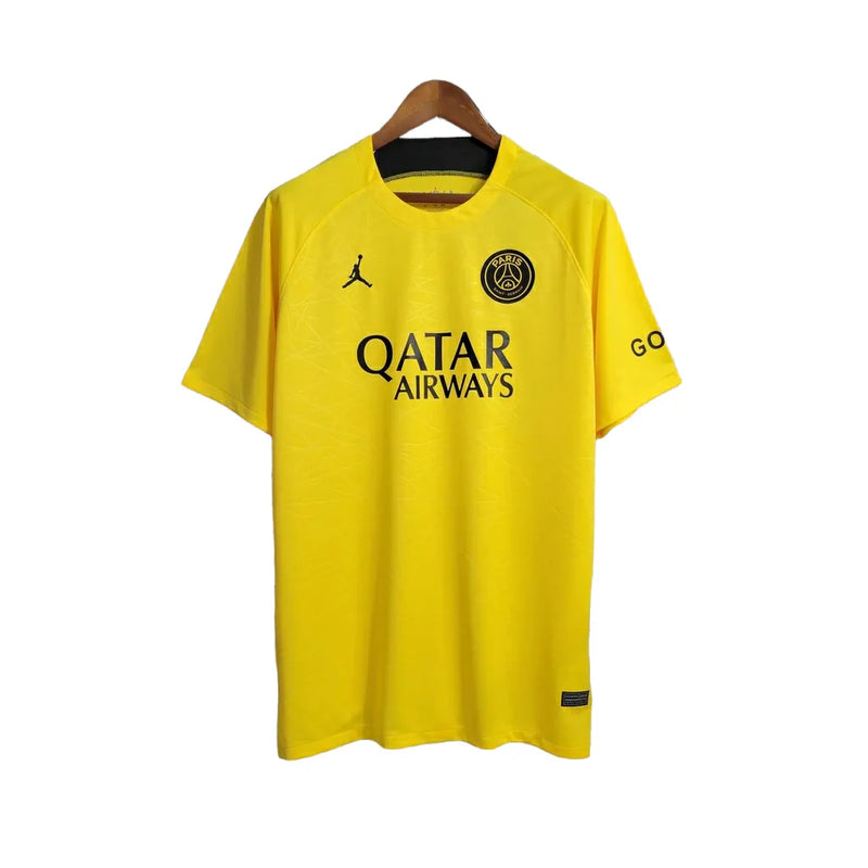 Camisa Paris Saint-Germain Treino 23/24 - Torcedor Jordan Masculina - Amarela