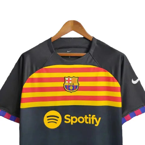 Camisa Barcelona Treino 23/24 - Torcedor Nike Masculina - Preta