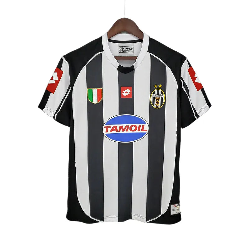 Camisa Retrô Juventus 2002/2003 - Lotto Masculina - Preta e branca