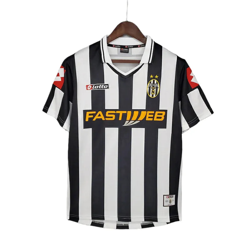 Camisa Retrô Juventus I 2001/2002 - Masculina Lotto - Preta e branca