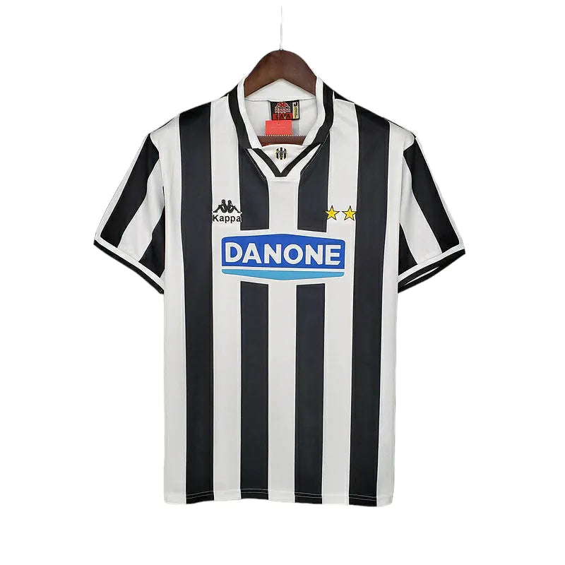 Camisa Retrô Juventus I 1994/1995 - Kappa Masculina - Preta e branca