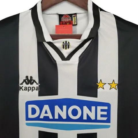 Camisa Retrô Juventus I 1994/1995 - Kappa Masculina - Preta e branca