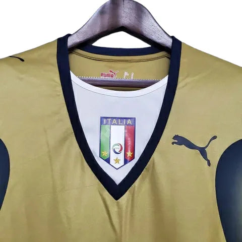 Camisa Retrô Seleção da Itália 2006 - Puma Masculina - Dourada