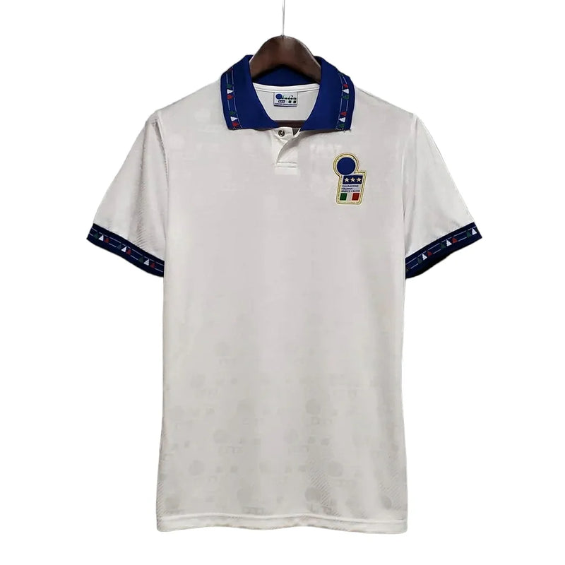 Camisa Retrô Seleção da Itália II 1994 - Diadora Masculina - Branca