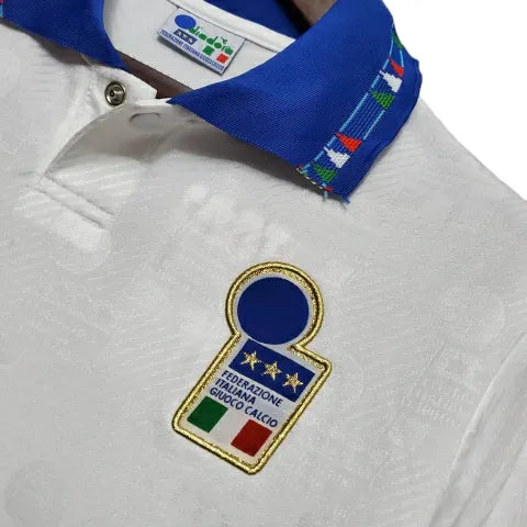 Camisa Retrô Seleção da Itália II 1994 - Diadora Masculina - Branca