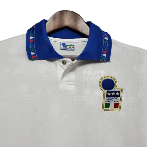 Camisa Retrô Seleção da Itália II 1994 - Diadora Masculina - Branca