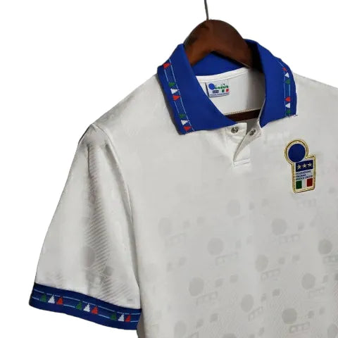 Camisa Retrô Seleção da Itália II 1994 - Diadora Masculina - Branca