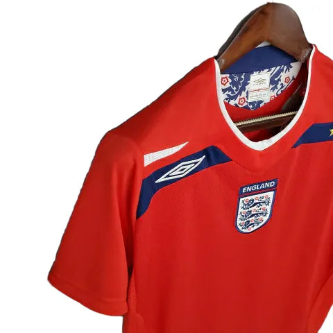 Camisa Retrô Seleção da Inglaterra 2008/2009 - Umbro Masculina - Vermelha