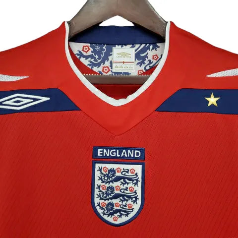 Camisa Retrô Seleção da Inglaterra 2008/2009 - Umbro Masculina - Vermelha